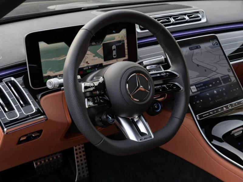 Mercedes-Benz S 63 AMG E-PERFORMANCE/LONG/DESIGNO/BURM/360/PANO/, снимка 5 - Автомобили и джипове - 51876001