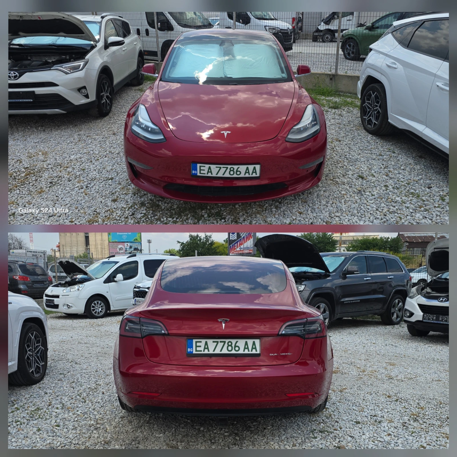 Tesla Model 3 82kw/h 504к.с DUAL MOTOR, снимка 2 - Автомобили и джипове - 55165850