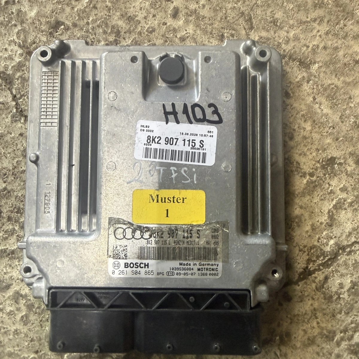 Компютър мотор двигател ECU AUDI A4 A6 A5 Q5 20TFSI CDN 8K2907115S ном 103