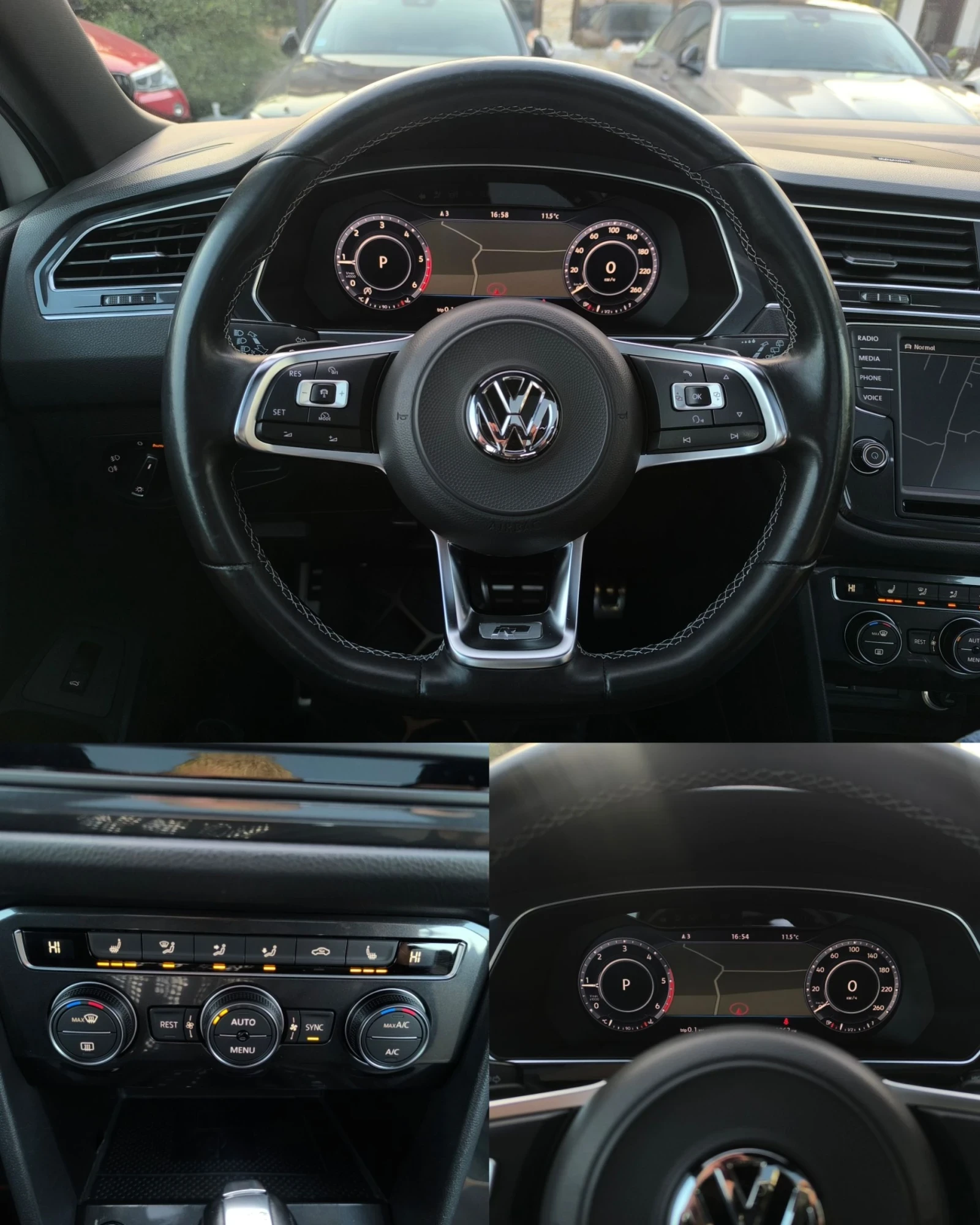 VW Tiguan 2.0TDI 3 x R-LINE ПЕРЛА 4-MOTION ПАНОРАМА CAM-360 , снимка 13 - Автомобили и джипове - 53850559
