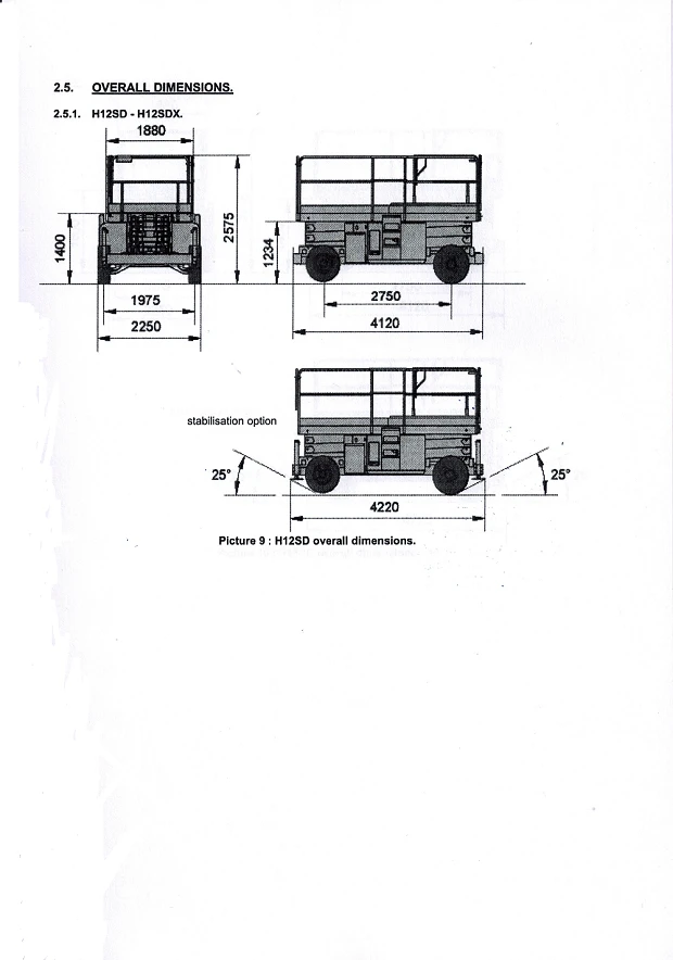 Автовишка Друга марка Haulotte H 12 SDX 4х4, снимка 16 - Индустриална техника - 49314054