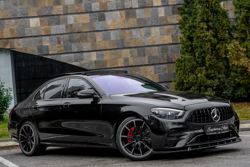 Mercedes-Benz E 220 d* BRABUS BLACK SERIES* PANORAMA* 360CAM* FULL, снимка 7 - Автомобили и джипове - 53250259