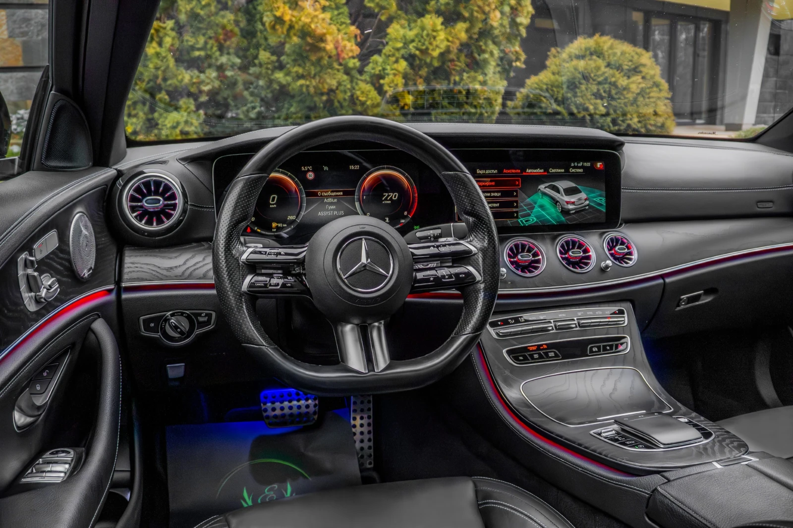 Mercedes-Benz E 220 d* BRABUS BLACK SERIES* PANORAMA* 360CAM* FULL | Mobile.bg � ����������� 14