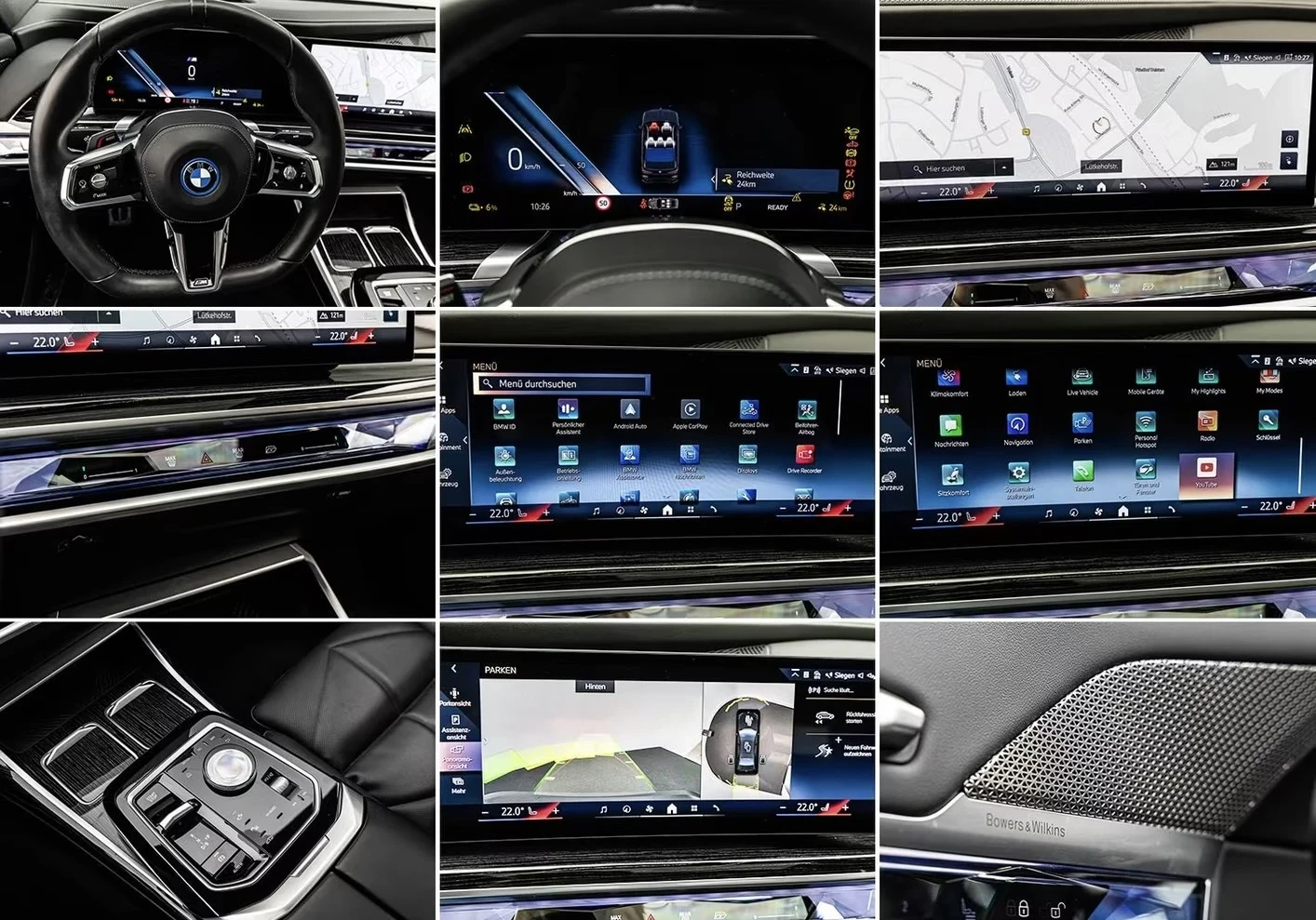BMW i7 xDrive60 M Sport Pro HUD Pano B&W 21 Massage | Mobile.bg � ����������� 16