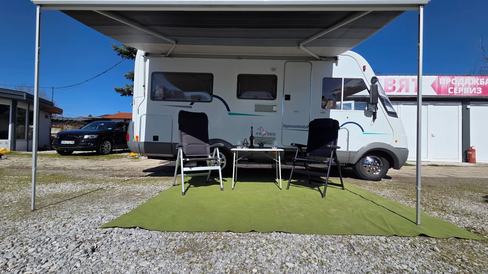 Кемпер HYMER / ERIBA B- 574 Изключително запазен!!!, снимка 3 - Каравани и кемпери - 54110451