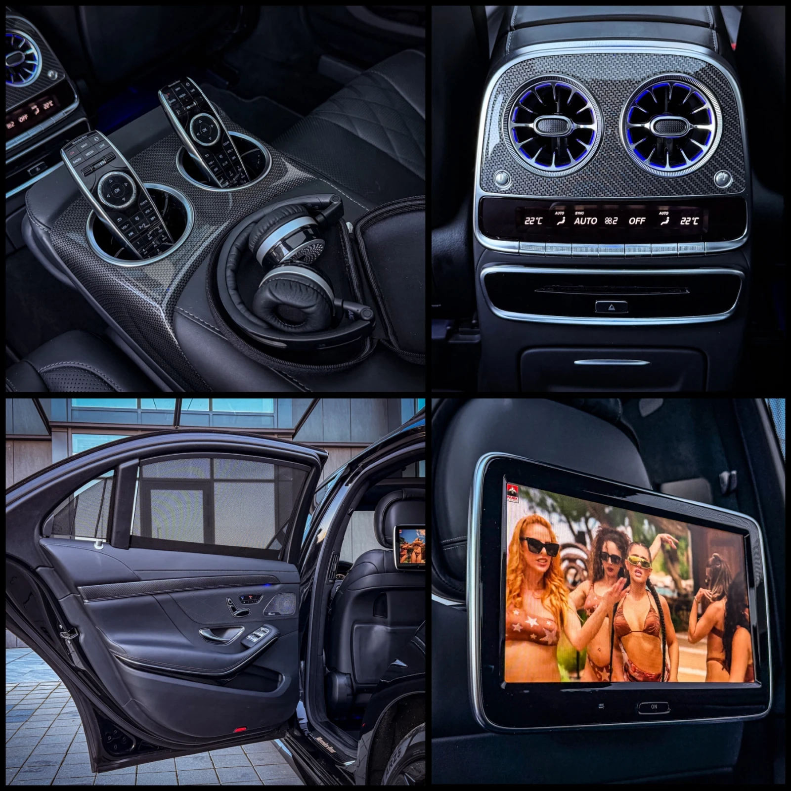 Mercedes-Benz S 500 S63 AMG OPTIC/Designo/3xTV/CARBON/NIGHT/BURM/FULL, снимка 13 - Автомобили и джипове - 53709539