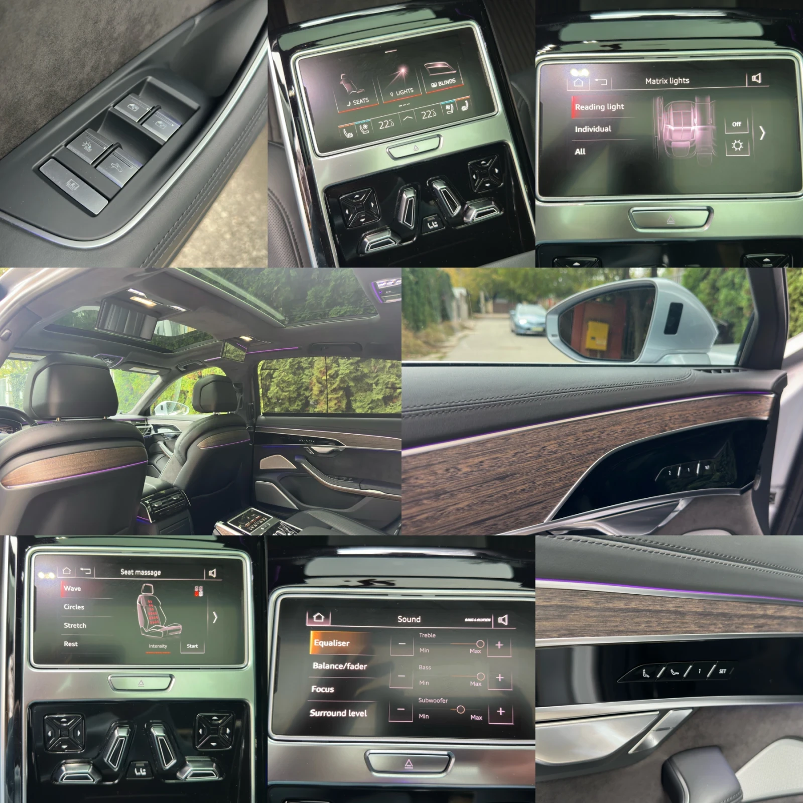 Audi A8 55TFSI* LONG* S LINE* B&O 3D* PANORAMA* , снимка 14 - Автомобили и джипове - 56691443
