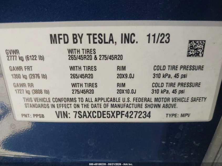 Tesla Model X Dual Motor All-Wheel Drive/Standard Range, снимка 9 - Автомобили и джипове - 55287311