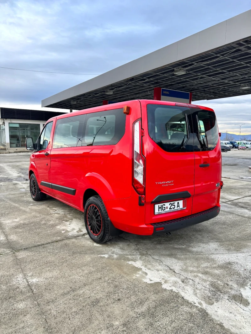 Ford Transit Custom 2.2 TDCi, 9 Места, Facelift, 2x Клима, EURO 6, LED, снимка 7 - Бусове и автобуси - 53090801