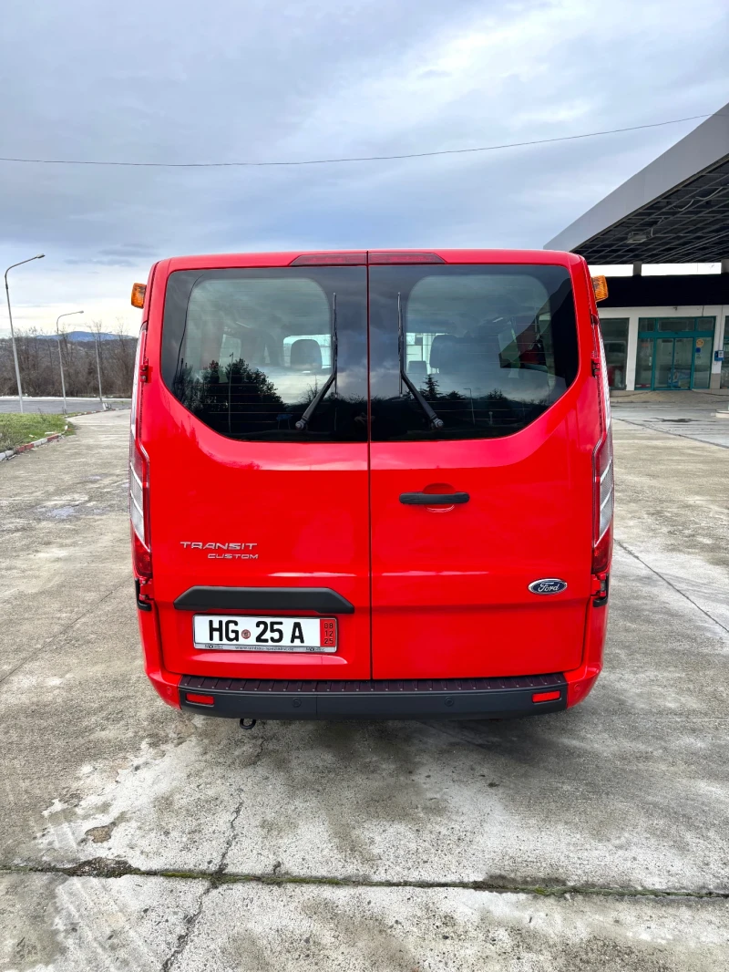 Ford Transit Custom 2.2 TDCi, 9 Места, Facelift, 2x Клима, EURO 6, LED, снимка 8 - Бусове и автобуси - 53090801
