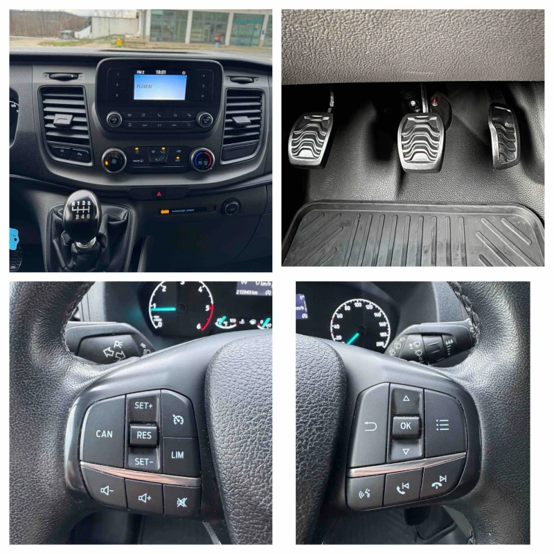 Ford Transit Custom 2.2 TDCi, 9 Места, Facelift, 2x Клима, EURO 6, LED, снимка 17 - Бусове и автобуси - 53090801