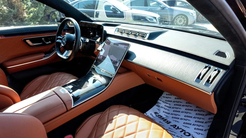 Mercedes-Benz S 400 D 4 MATIC FULL BRABUS PACK 26 ХИЛ. КМ. ЛИЗИНГ 100%, снимка 14 - Автомобили и джипове - 51400267