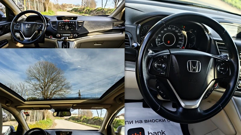 Honda Cr-v  4WD! КОЖЕН САЛОН!СТЪКЛЕН ТАВАН !ТОП СЪСТОЯНИЕ, снимка 14 - Автомобили и джипове - 54115647