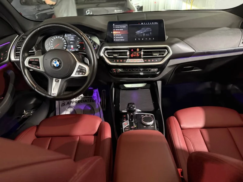 BMW X3 30i M SPORT * ЧЕРВЕНА КОЖА * PANO * CARFAX * , снимка 14 - Автомобили и джипове - 53267205