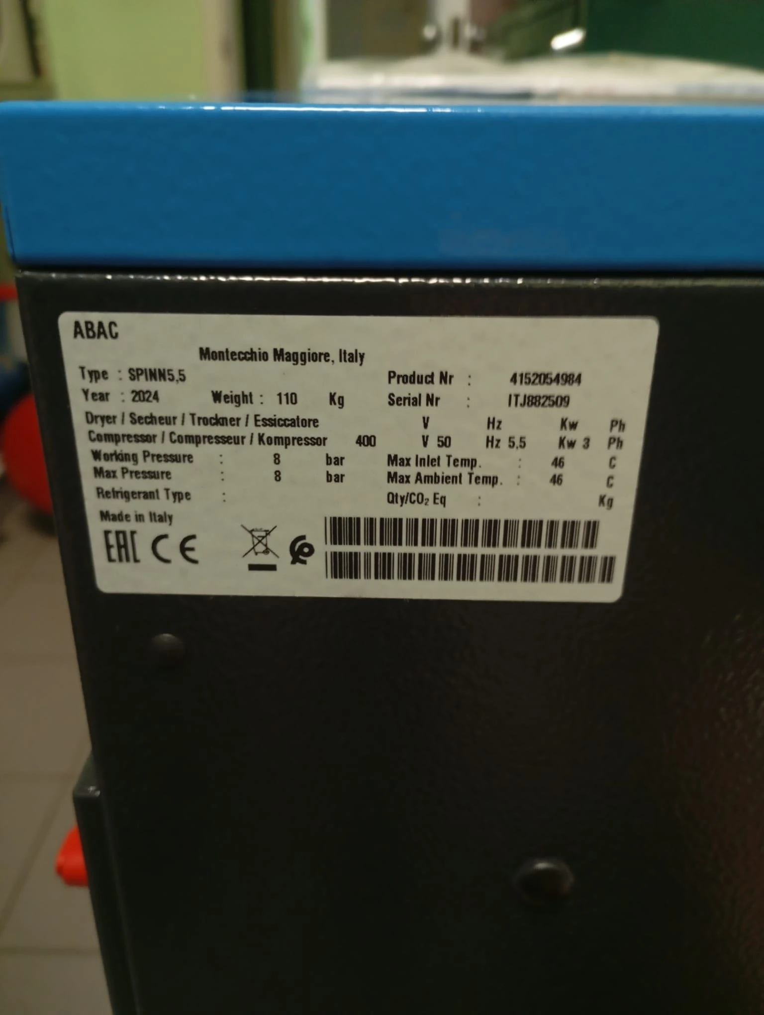 Компресори Друга ABAC SPINN5, 5 8 400/50 - изображение 8