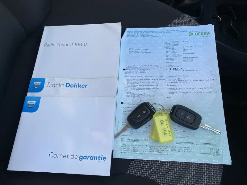 Dacia Dokker -1, 5DCI-2021г./Germany/КЛИМАТИК, снимка 16 - Автомобили и джипове - 53089612