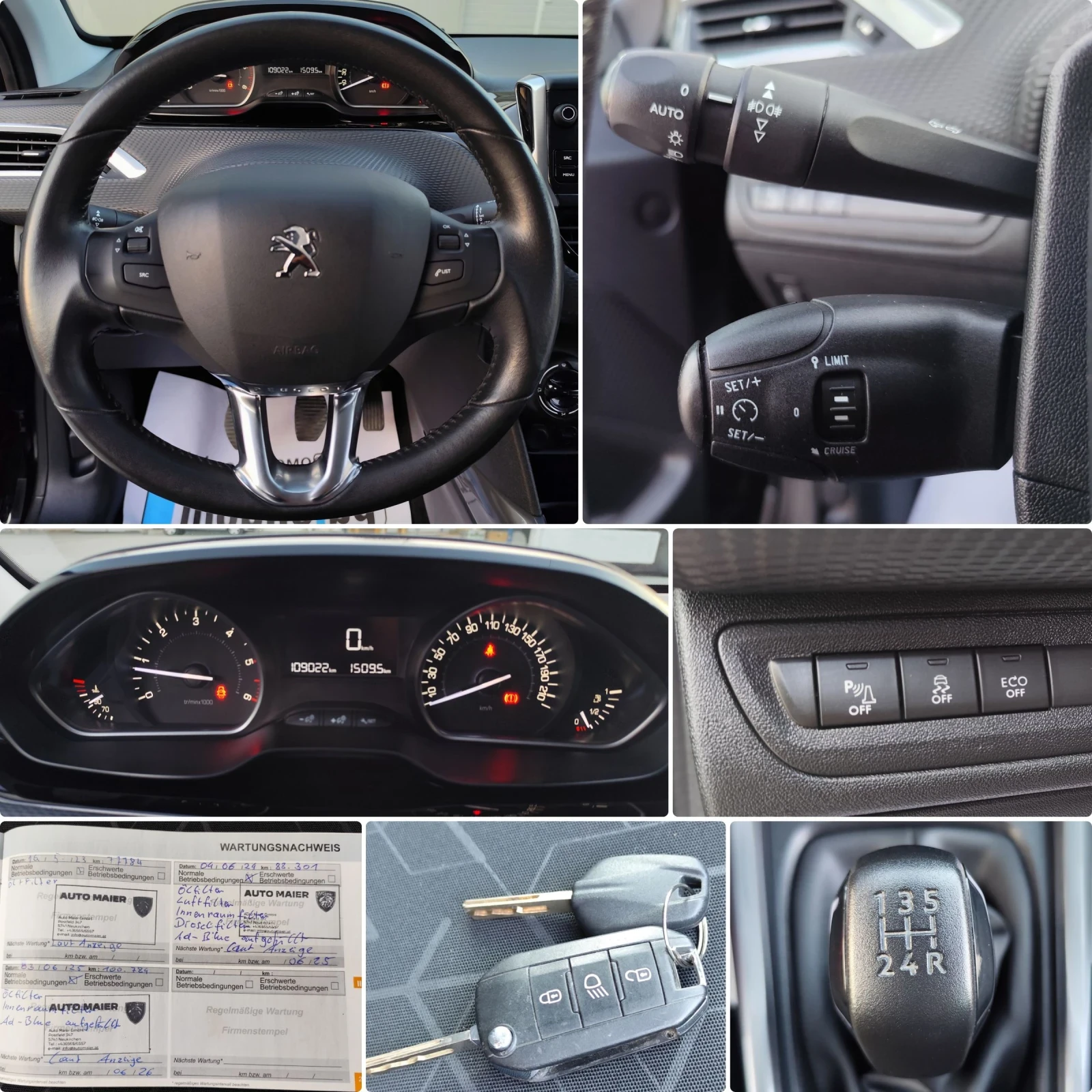 Peugeot 2008 1.6HDI-LED-EURO-6-СЕРВИЗНА КНИЖКА , снимка 16 - Автомобили и джипове - 55214808