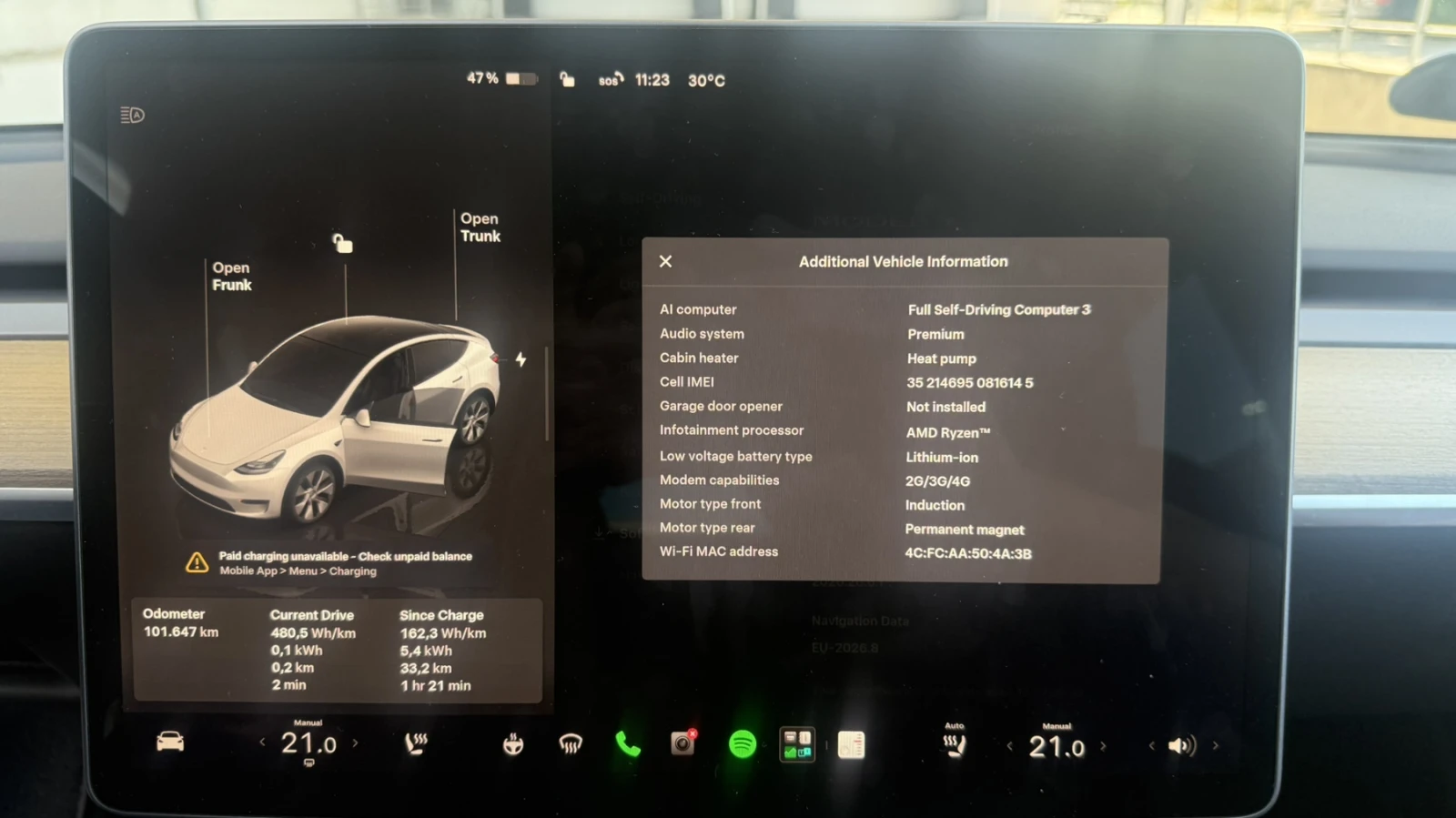 Tesla Model Y LONG RANGE DUAL MOTOR НАЛИЧНА ЗА ОГЛЕД, снимка 9 - Автомобили и джипове - 55081080