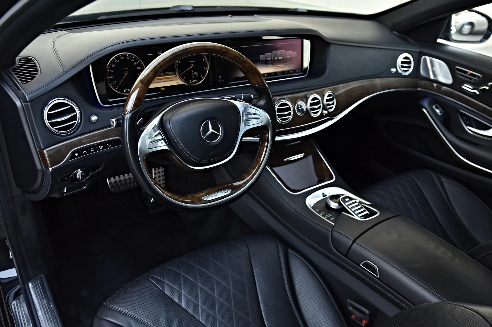 Mercedes-Benz S 500 4M 3xTV AMG Optik LONG 360 MUTIBEAM PANO BURMESTER - изображение 9
