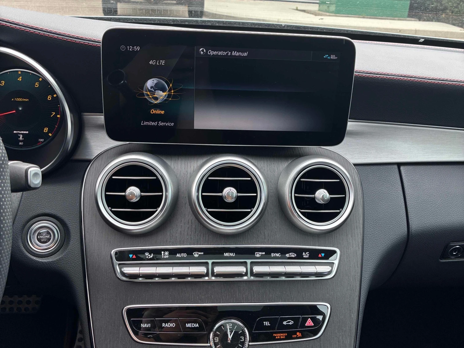 Mercedes-Benz C 43 AMG / 360 / DISTRONIC / BURMESTER / CARFAX /АВТОКРЕДИТ, снимка 9 - Автомобили и джипове - 55884115