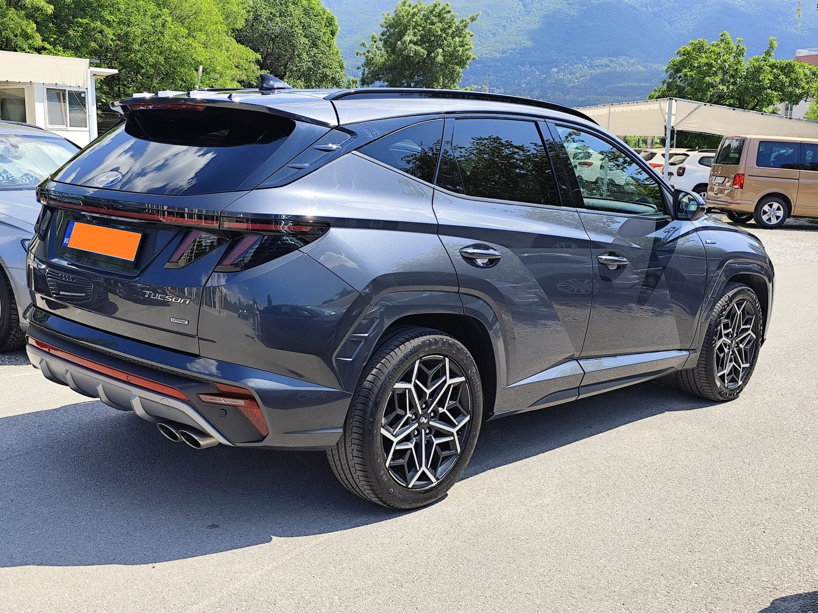 Hyundai Tucson 1.6 HYBRID* АВТОМАТИК* 4X4* LED* N LINE* CAMERA* , снимка 3 - Автомобили и джипове - 54836379