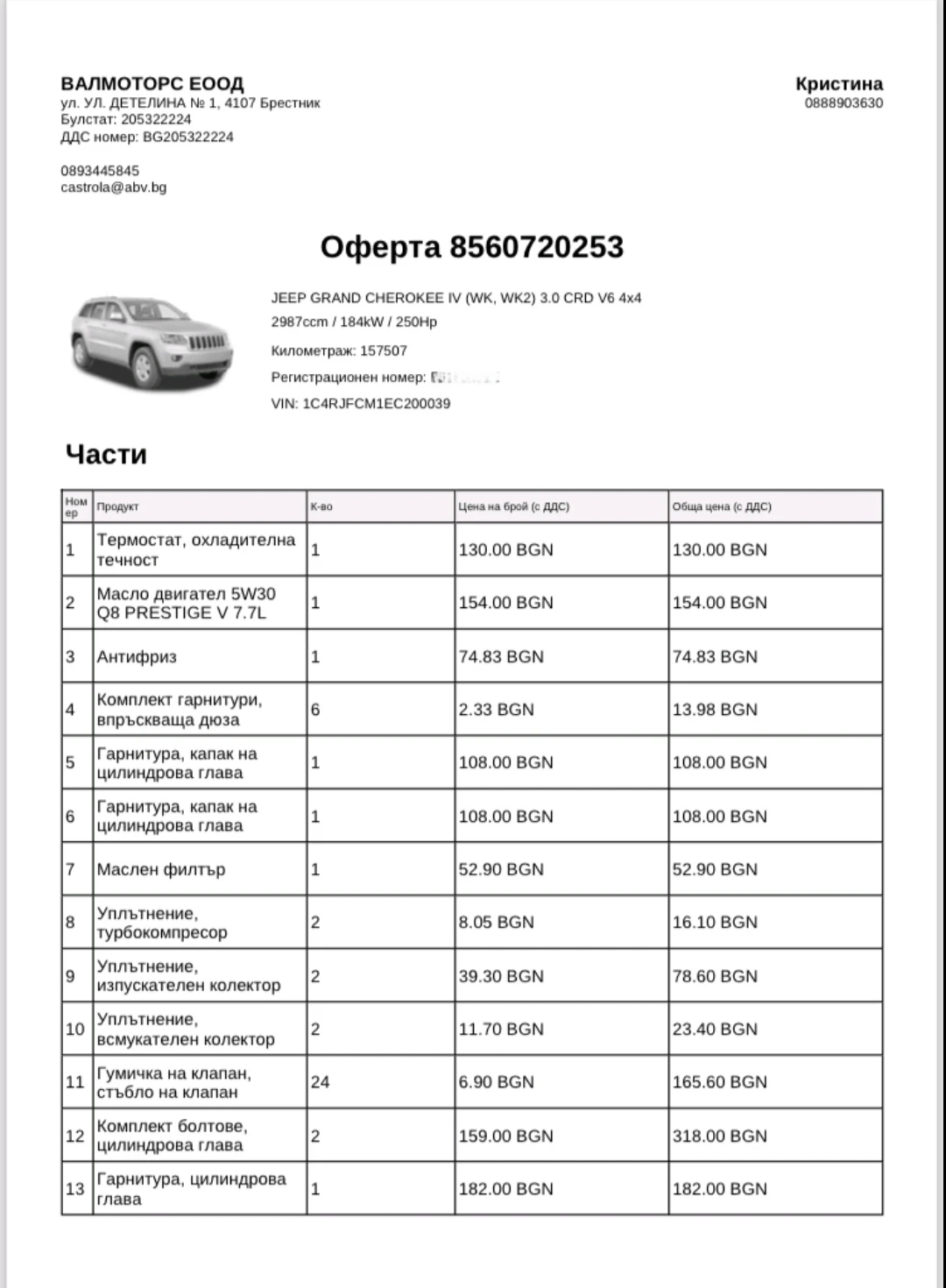 Jeep Grand cherokee 3.0 OVERLAND GERMANIYA, снимка 10 - Автомобили и джипове - 55897160