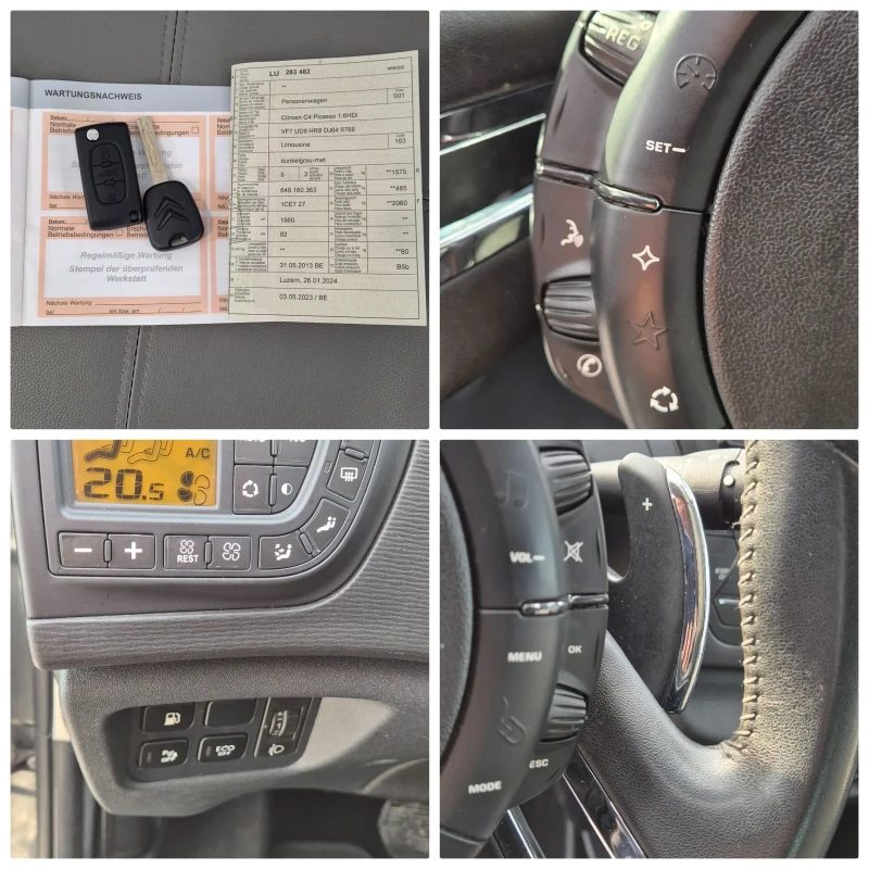 Citroen C4 Picasso 1.6HDI-112кс. NAVY, снимка 17 - Автомобили и джипове - 53598288