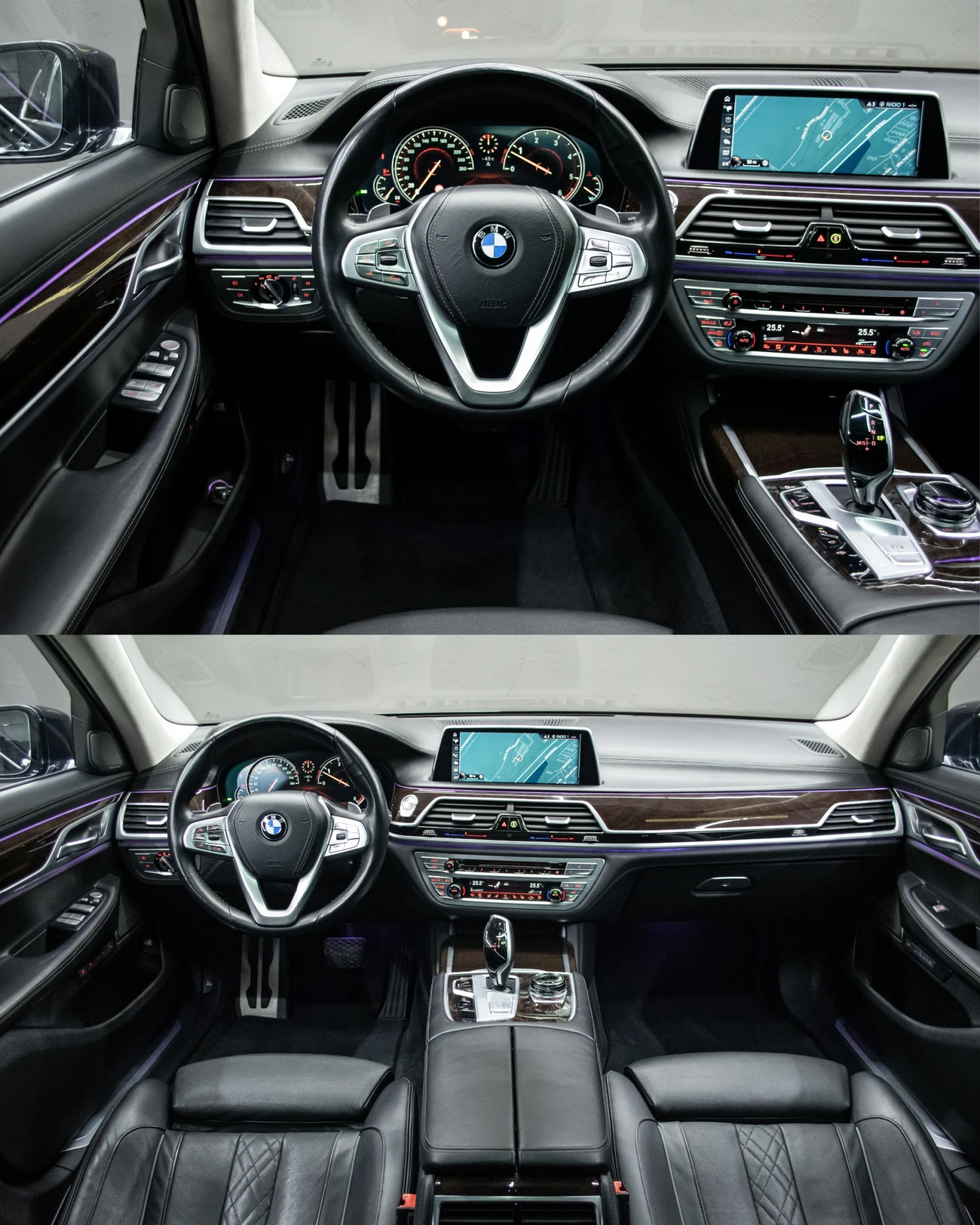 BMW 740 d/Xdrive/Long/MPack/СервизнаИстория/РеаленПробег, снимка 5 - Автомобили и джипове - 56104692