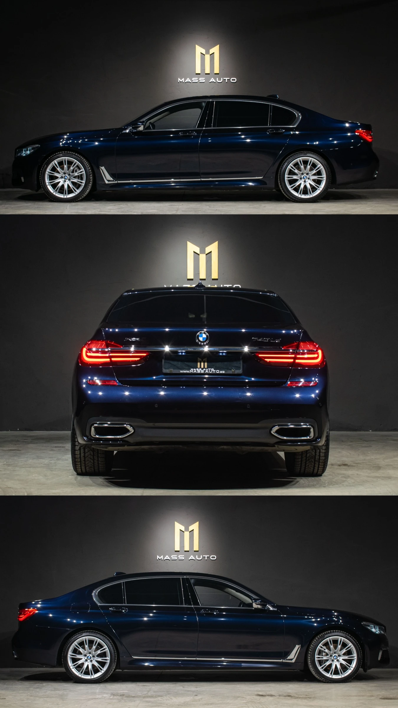 BMW 740 d/Xdrive/Long/MPack/СервизнаИстория/РеаленПробег, снимка 4 - Автомобили и джипове - 56104692