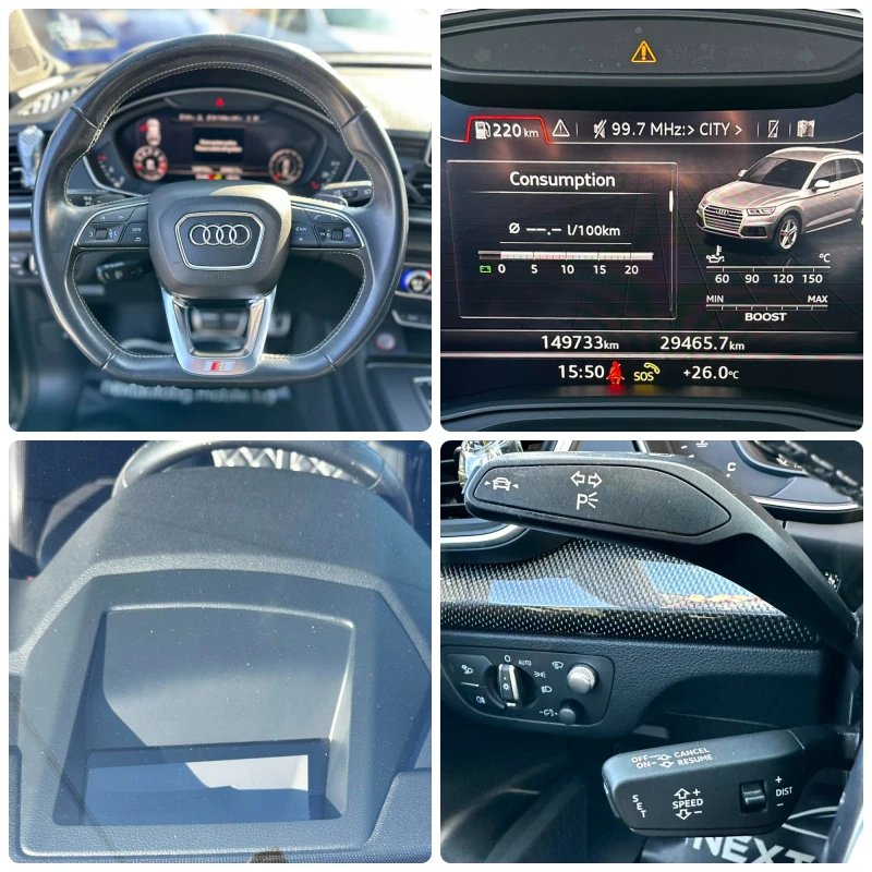 Audi SQ5 3.0TFSI 354HP DISTRONIC HUD 360'CAM B&O, снимка 12 - Автомобили и джипове - 52122072