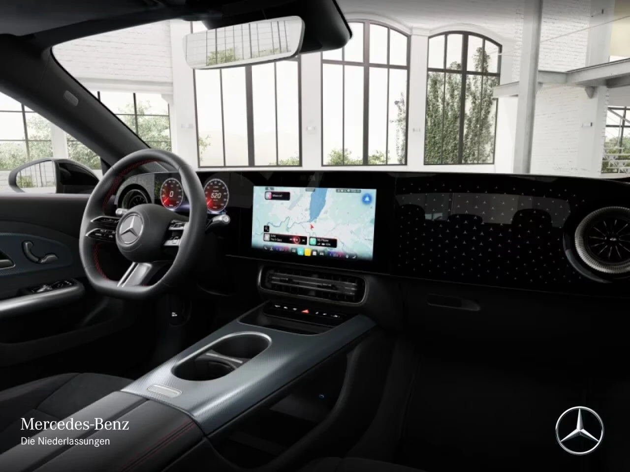 Mercedes-Benz CLA 250 + EQ AMG Pano KAM MBUX SzH Термопомпа 19'', снимка 9 - Автомобили и джипове - 54608896