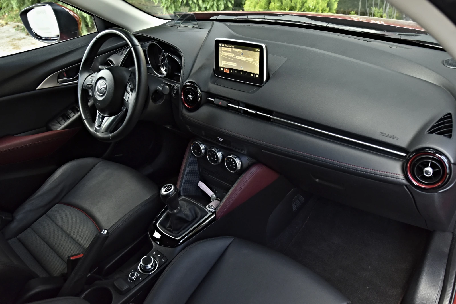 Mazda CX-3 NAVI, HEAD UP, XENON, КОЖА, КАМЕРА, снимка 15 - Автомобили и джипове - 54918922
