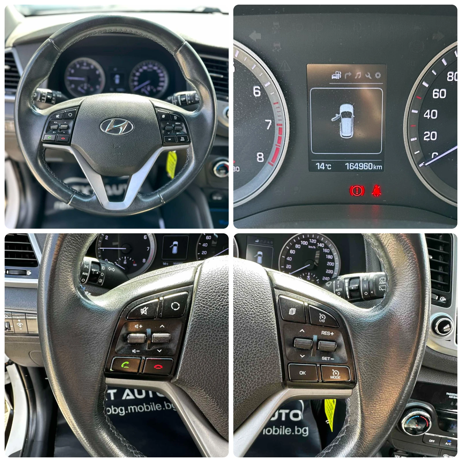 Hyundai Tucson 1.6GDI 132HP 164 000KM CAMERA EU6B , снимка 13 - Автомобили и джипове - 53985308