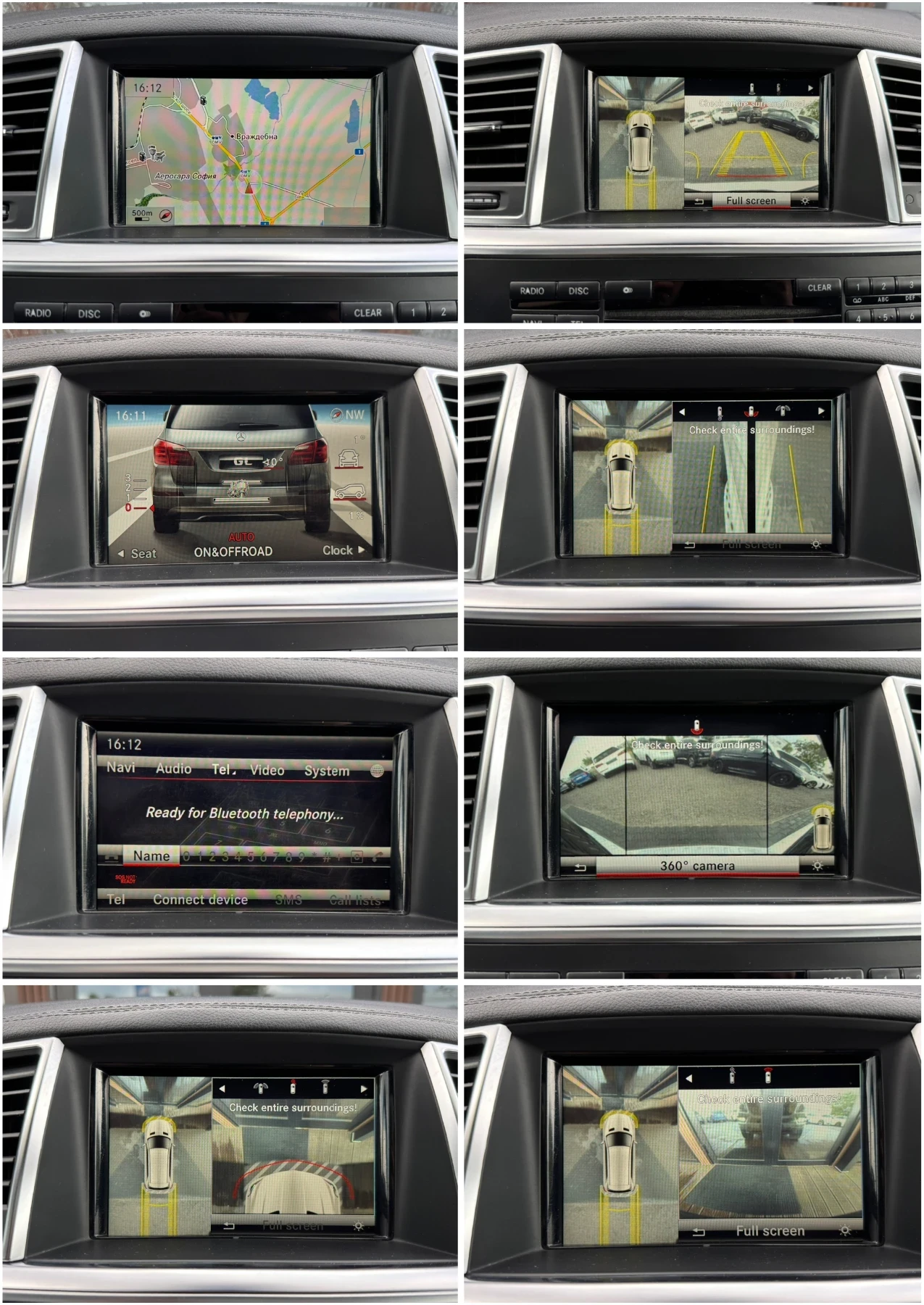 Mercedes-Benz GL 350 AMG* 4Matic* Kamera 360* 7 местен* Лизинг, снимка 13 - Автомобили и джипове - 54548711