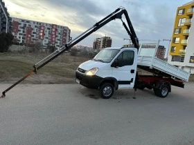 Iveco Daily 3-стр самосвал с кран, снимка 11