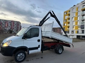 Iveco Daily 3-стр самосвал с кран, снимка 9