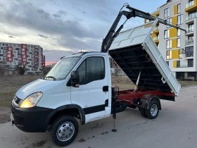 Iveco Daily 3-стр самосвал с кран, снимка 5