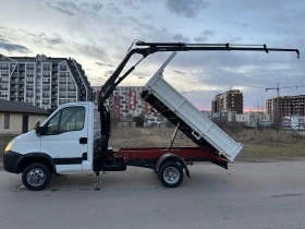 Iveco Daily 3-стр самосвал с кран, снимка 6