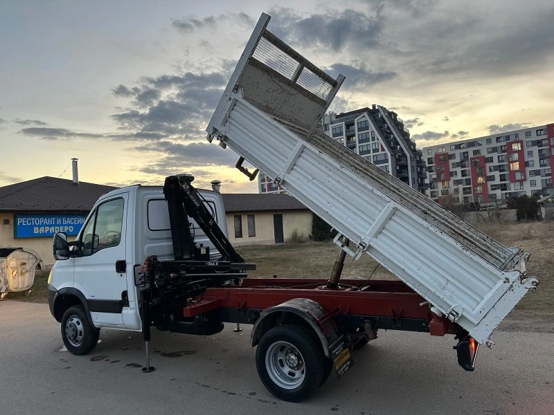 Iveco Daily 3-стр самосвал с кран, снимка 14 - Бусове и автобуси - 46808637