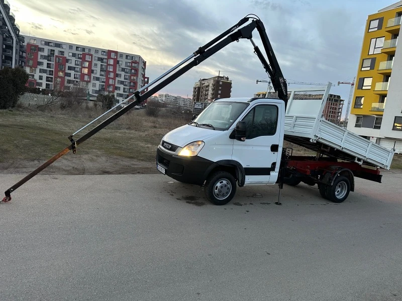 Iveco Daily 3-стр самосвал с кран, снимка 11 - Бусове и автобуси - 46808637