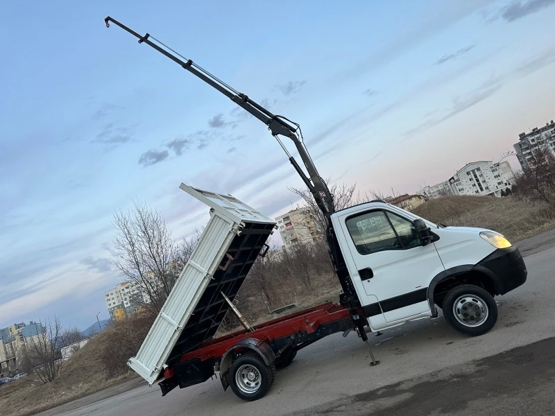 Iveco Daily 3-стр самосвал с кран, снимка 7 - Бусове и автобуси - 46808637