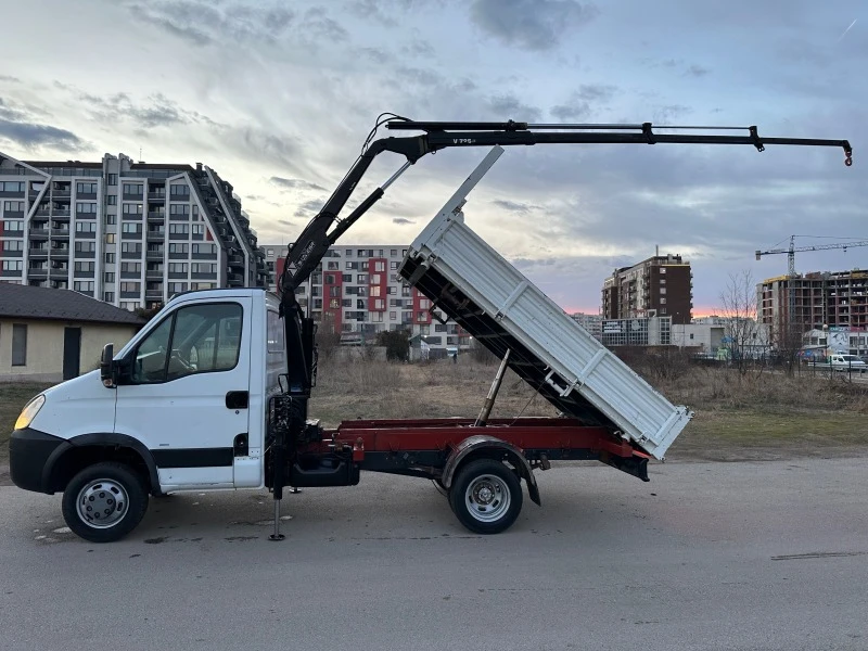 Iveco Daily 3-стр самосвал с кран, снимка 6 - Бусове и автобуси - 46808637