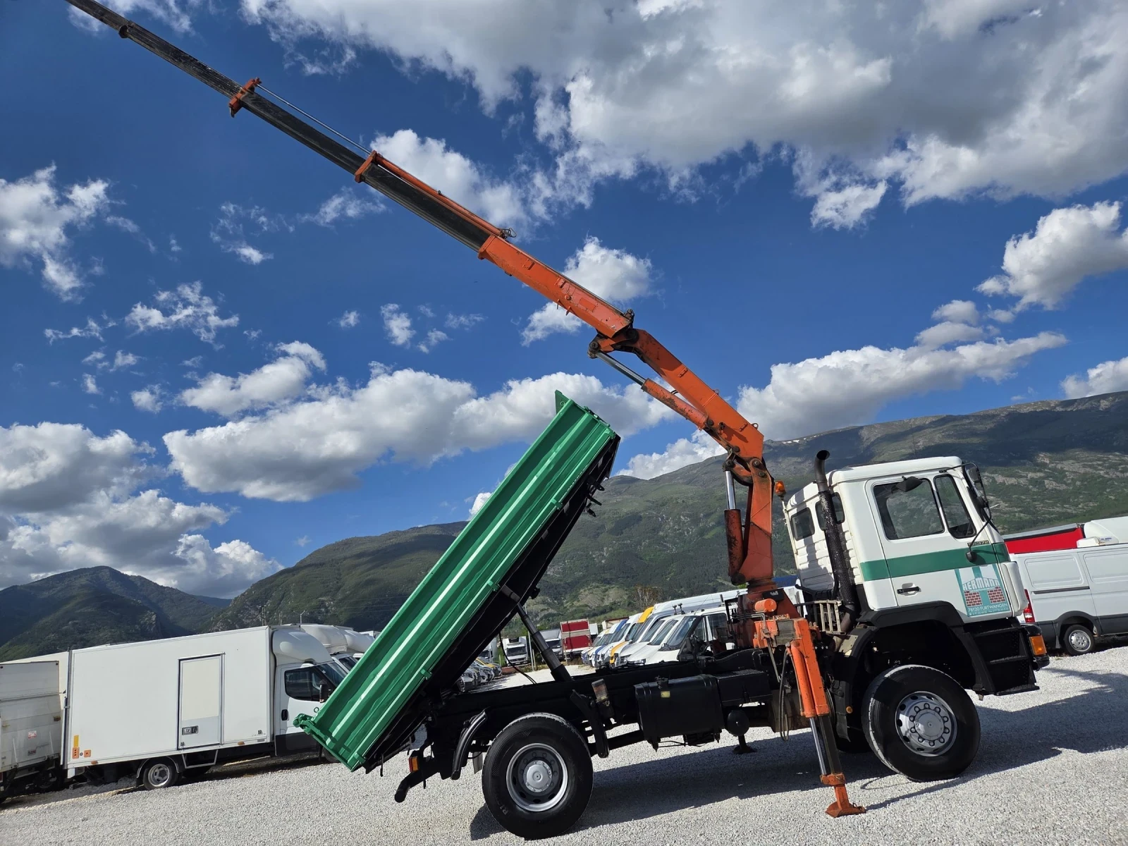 Man 19 .372, 4x4,  Кран + Тристранен самосвал - изображение 6