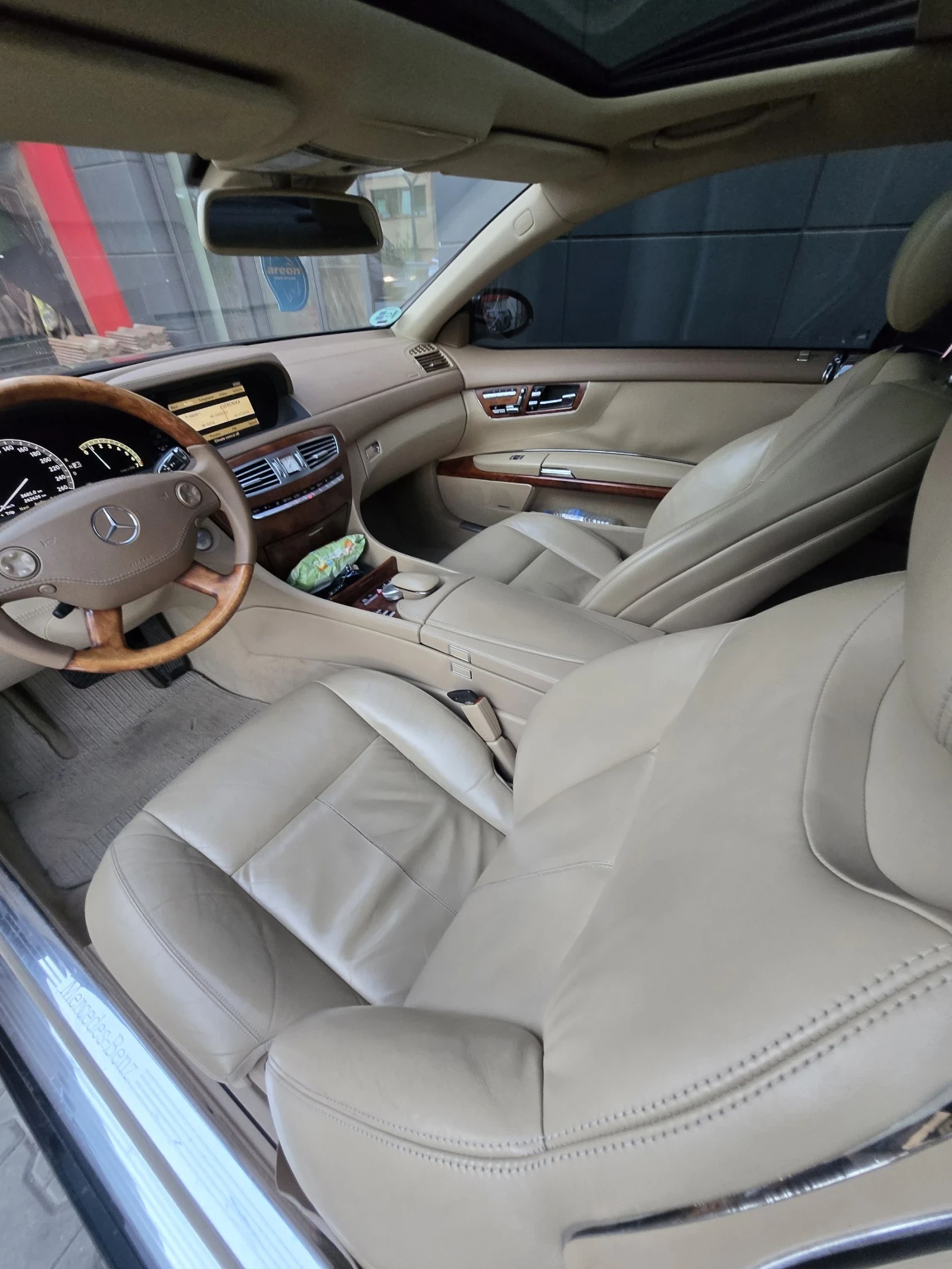 Mercedes-Benz CL 500 CL500  388к.с  газ  бензин сменени вериги AMG ., снимка 11 - Автомобили и джипове - 54430147
