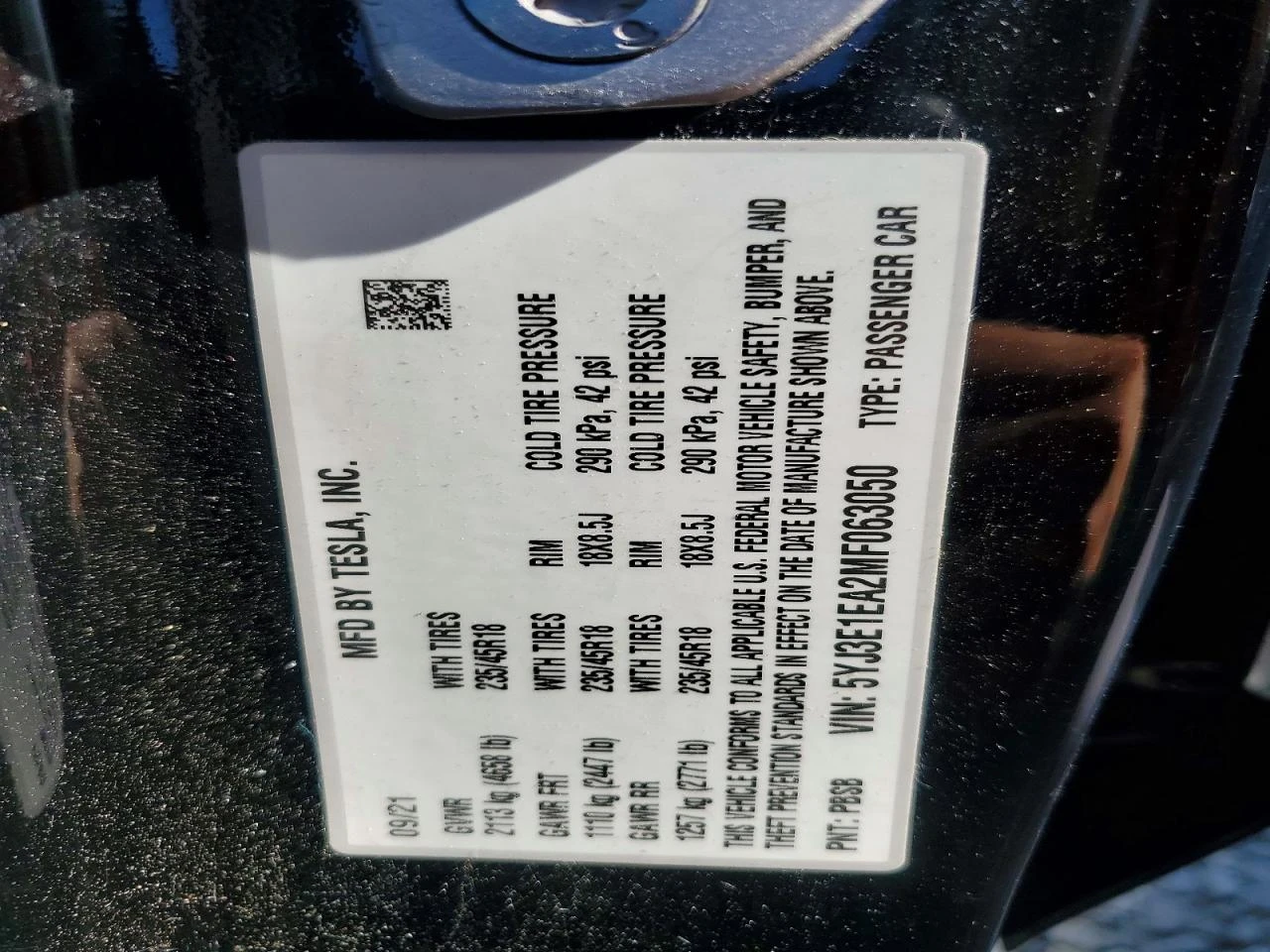 Tesla Model 3, снимка 12 - Автомобили и джипове - 55272175