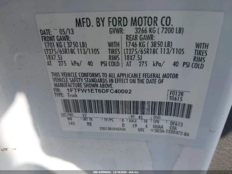 Ford F150 3.5L V-6 DI, DOHC, VVT, TURBO, 365HP 4X4 Drive, снимка 15 - Автомобили и джипове - 53213332