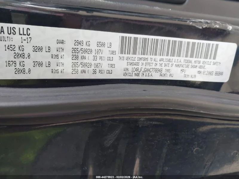 Jeep Grand cherokee 3.6l Summit 4X4, снимка 9 - Автомобили и джипове - 53577877