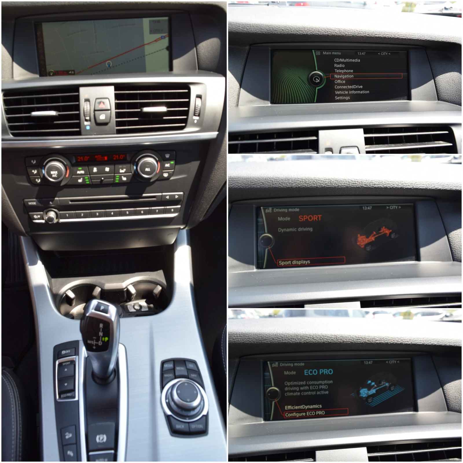 BMW X3 2.0D* 184 кс* 4Х4* Автоматик* Кожа* Нави, снимка 12 - Автомобили и джипове - 55562867