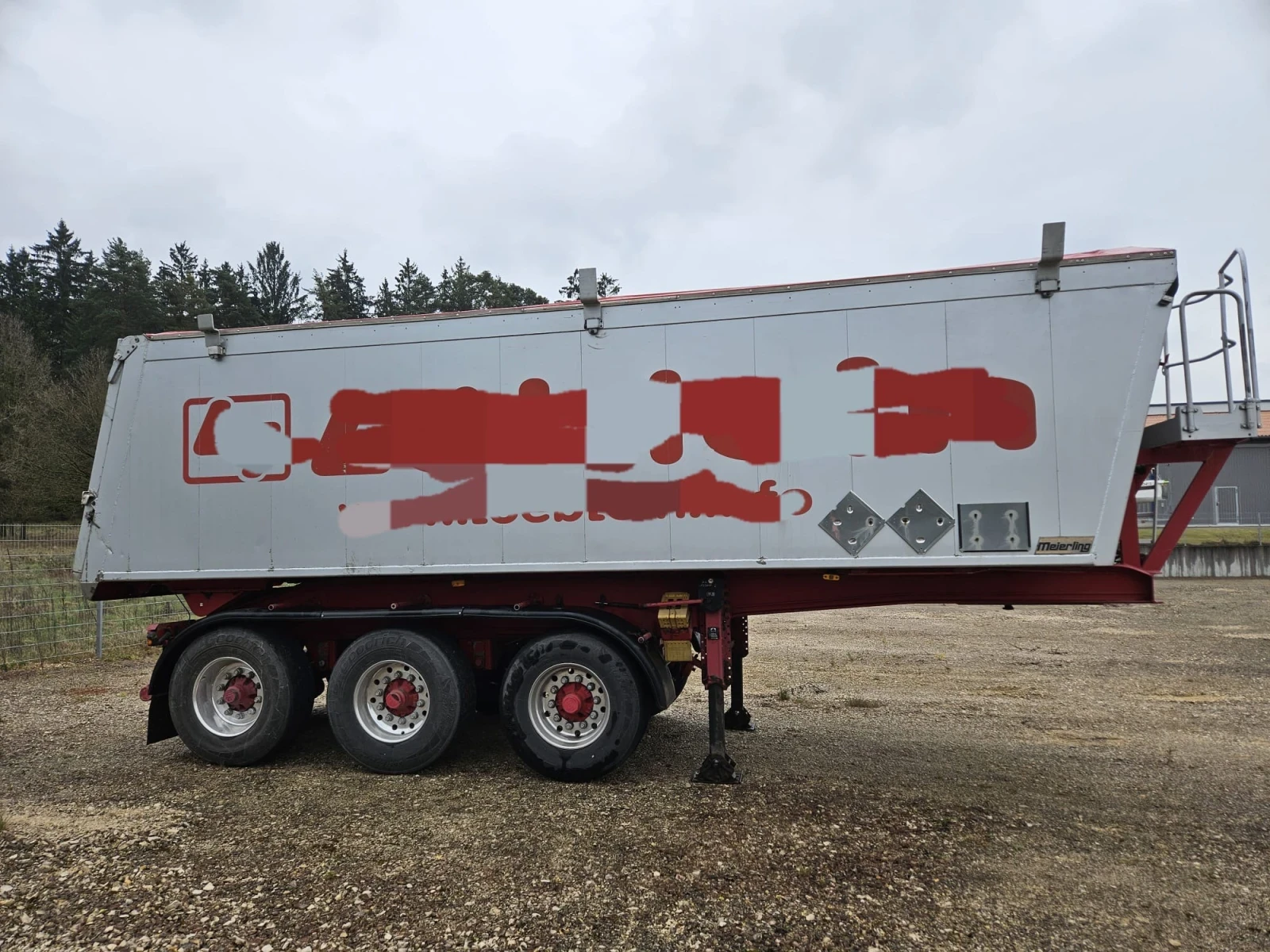Полуремарке Други MEIERLING / 30 куб. / 4920 кг тара / алуминиева, снимка 4 - Ремаркета - 54193311
