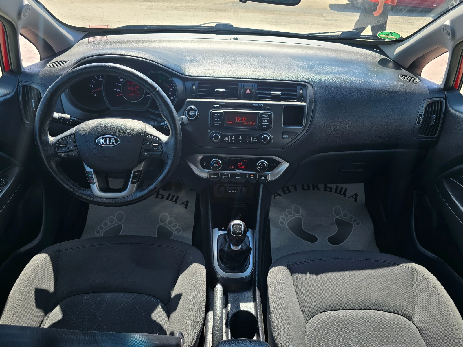 Kia Rio 12г.1, 4-90к.с 6-скорости, .EDITION, снимка 10 - Автомобили и джипове - 54565310
